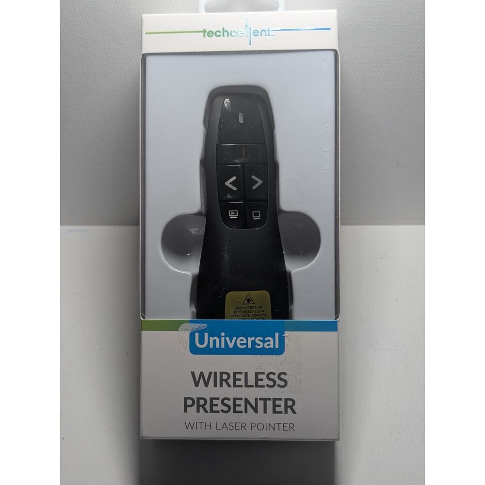 Techcellent Wireless Presenter Laser Pointer TC-WP-LZ-102-BK USB Presentation